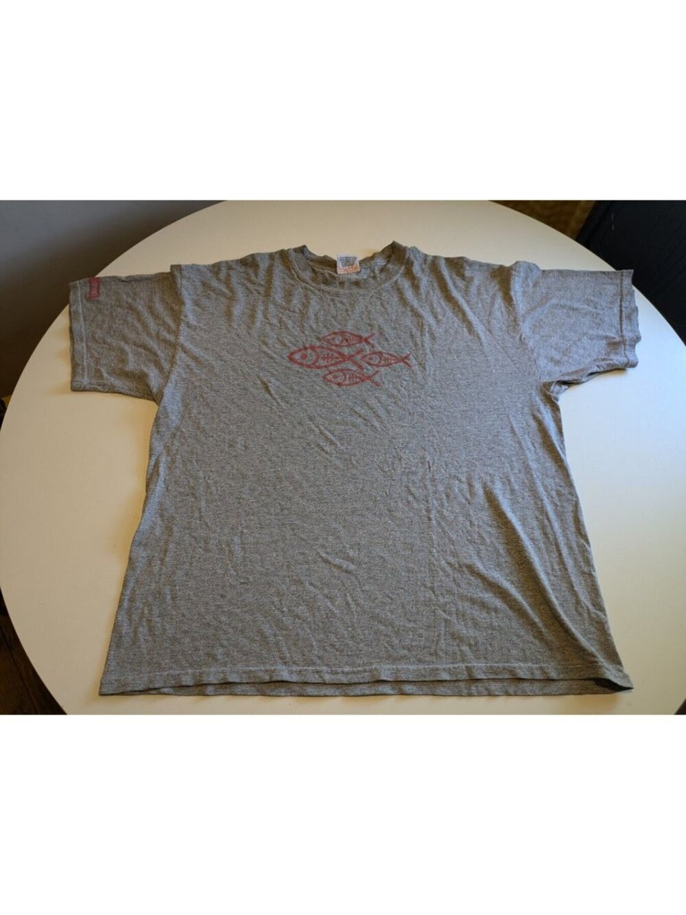Vintage 90s Skateboarding Alien Workshop Tee Shirt, Size XL Pendleton Gray Fish
